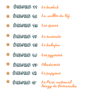Pack Afrique “1 jour, 1 découverte” – 30 Énigmes type GOTD (410 pages) – CE2 CM1 CM2