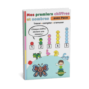 Mes premiers chiffres et nombres avec Paco – Apprendre à tracer et à compter en maternelle (1 à 5)
