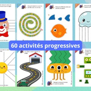 ✂️ Cahier de découpage maternelle PS MS GS – 60 activités progressives à imprimer