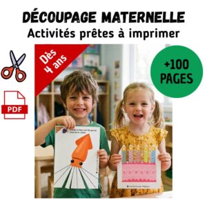 ✂️ Cahier de découpage maternelle PS MS GS – 60 activités progressives à imprimer