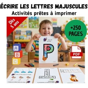 Écrire les Lettres Majuscules avec Paco – 270 Fiches à imprimer pour la Grande Section