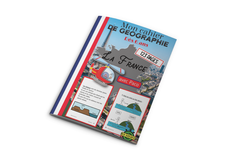 Géographie de la France - Fichier ludique et complet 123 pages