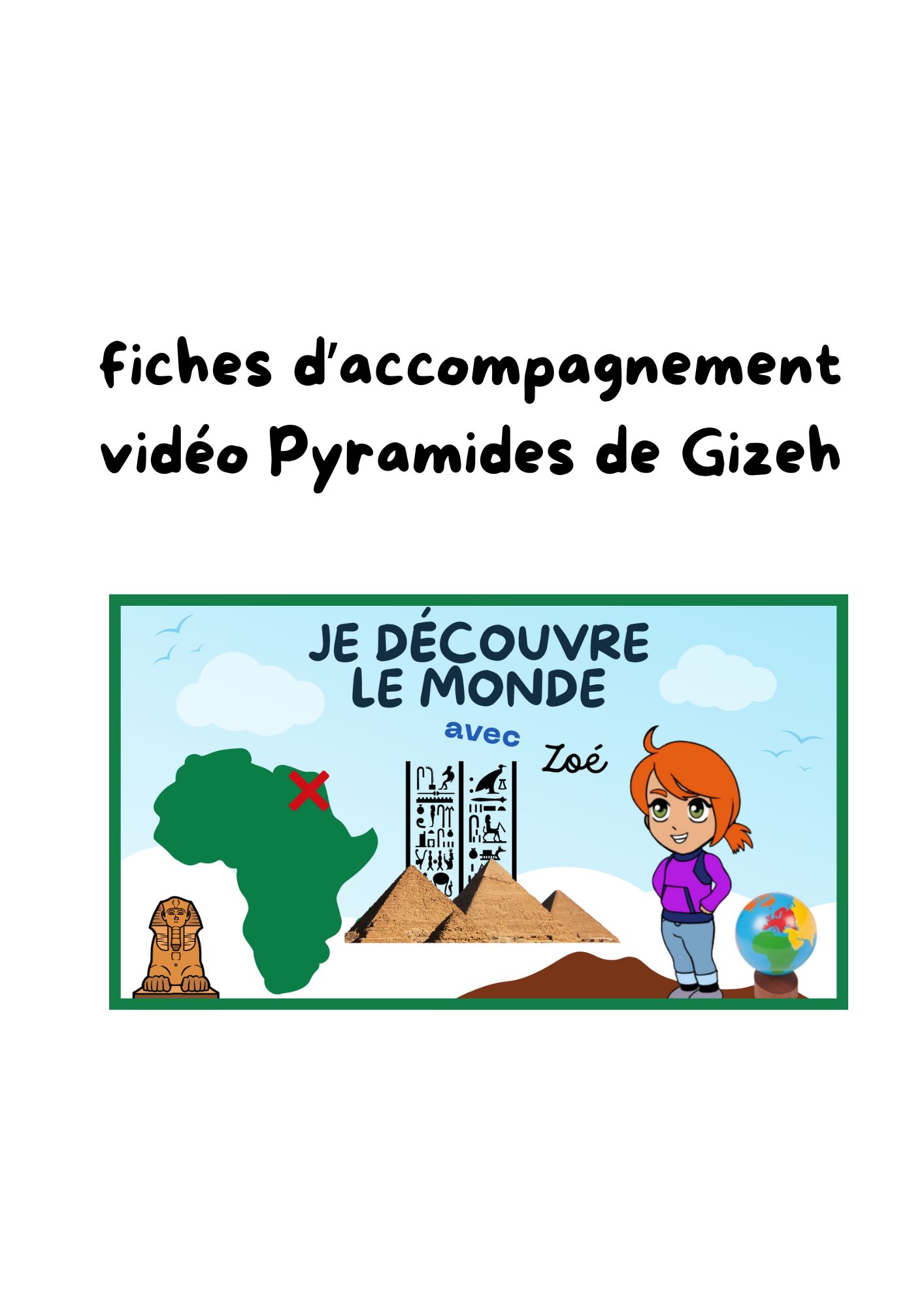 pyramide de gizeh pour les enfants