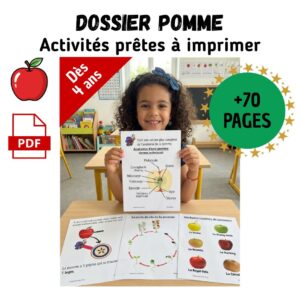 Dossier Pomme : +70 pages d’activités pédagogiques (GS, CP, CE1) à imprimer