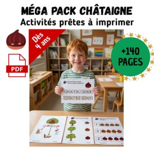 Cycle de vie de la Châtaigne : Pack Pédagogique (GS-CP-CE1) | 144 Pages PDF