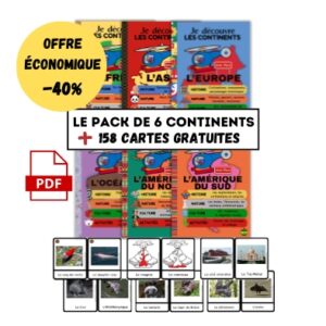 🌍 Pack Complet « Tour du Monde » – Les 6 Continents