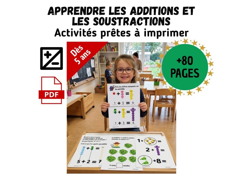 Calcul Maternelle GS CP : Additions & Soustractions (PDF) | Paco
