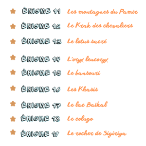 Pack Asie “1 jour, 1 découverte” – 30 Énigmes type GOTD (461 pages) – CE2 CM1 CM2