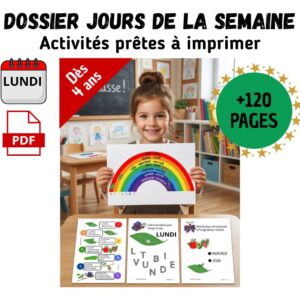 J’apprends les Jours de la Semaine avec Paco : Fichier Maternelle (PS – MS)