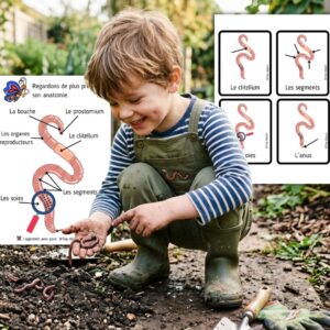 Dossier Ver de Terre : +40 pages d’activités pédagogiques (GS, CP, CE1) à imprimer