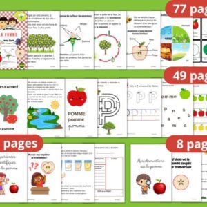 Cycle de vie de la Pomme : Pack Pédagogique (GS-CP-CE1) | 150 Pages PDF