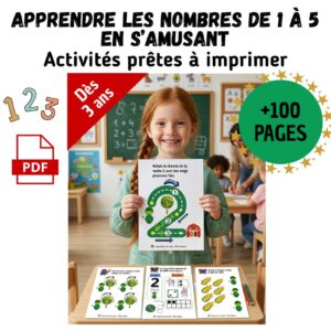 Mes premiers chiffres (1 à 5) : Méthode ludique et sensorielle avec Paco – Dès 3 ans (PS/MS/GS)