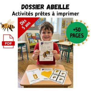 Dossier Abeille : +50 pages d’activités pédagogiques (GS, CP, CE1) à imprimer