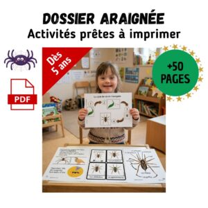 Dossier Araignée : +50 pages d’activités pédagogiques (GS, CP, CE1) à imprimer