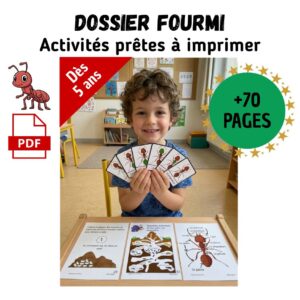 Dossier Fourmi : 70 pages d’activités pédagogiques (GS, CP, CE1) à imprimer