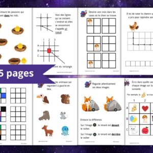 Fichier Repérage Spatial et Topologie MS/GS/CP – 145 fiches avec Paco le papillon (PDF)
