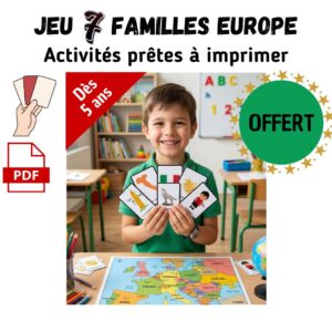Le Jeu de 7 Familles « Escapade en Europe »