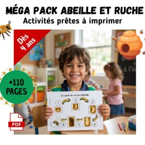 Cycle de vie de l’Abeille : Pack Pédagogique (GS-CP-CE1) | 113 Pages PDF