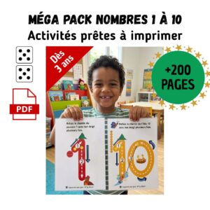 Pack Chiffres et Nombres 1 à 10 Maternelle : +200 pages avec Paco