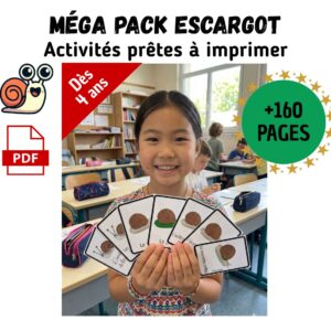 Cycle de vie de l&rsquo;Escargot : Pack Pédagogique (GS-CP-CE1) | 160 Pages PDF