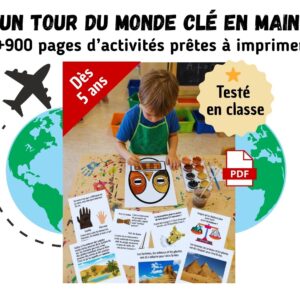 🌍 Pack Complet « Tour du Monde » – Les 6 Continents
