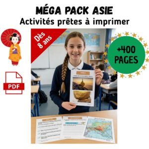 Pack Asie “1 jour, 1 découverte” – 30 Énigmes type GOTD (461 pages) – CE2 CM1 CM2