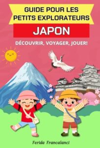 Guide illustré pour enfants sur le Japon avec deux enfants et le Mont Fuji