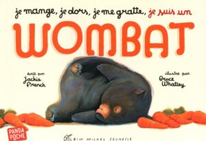 Couverture du livre sur le wombat, animal emblématique d'Australie