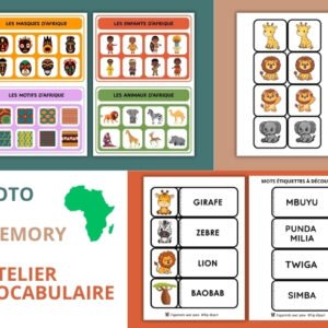 Activités Afrique maternelle (PS, MS) à imprimer – Dossier pédagogique PDF de plus de 120 pages