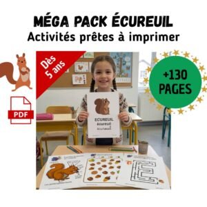 Cycle de vie de l’Écureuil : Pack Pédagogique (GS-CP-CE1) | 135 Fiches PDF