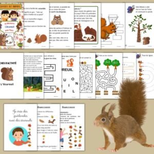Cycle de vie de l’Écureuil : Pack Pédagogique (GS-CP-CE1) | 135 Fiches PDF