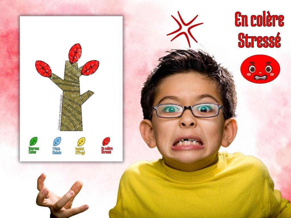 petit garçon qui exprime sa colère
