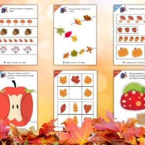 Mon cahier de découpage d’automne – 48 fiches PS MS GS