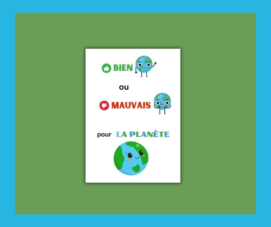 Jeu pédagogique gratuit pour aider les enfants à reconnaître les bons et mauvais gestes pour l’environnement