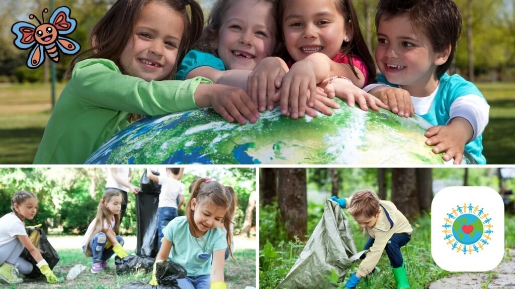 Enfants participant à une activité de sensibilisation à la protection de l’environnement